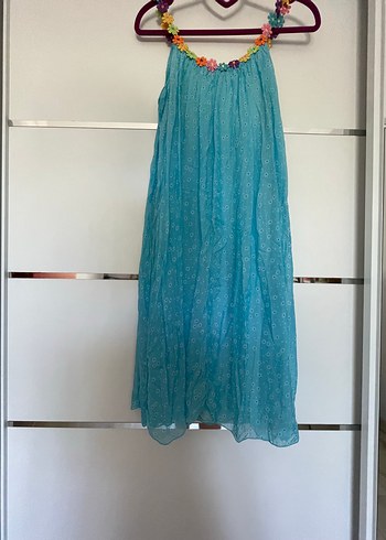 Renkli Boncuklu Bohem Elbisesi - Görsel 3