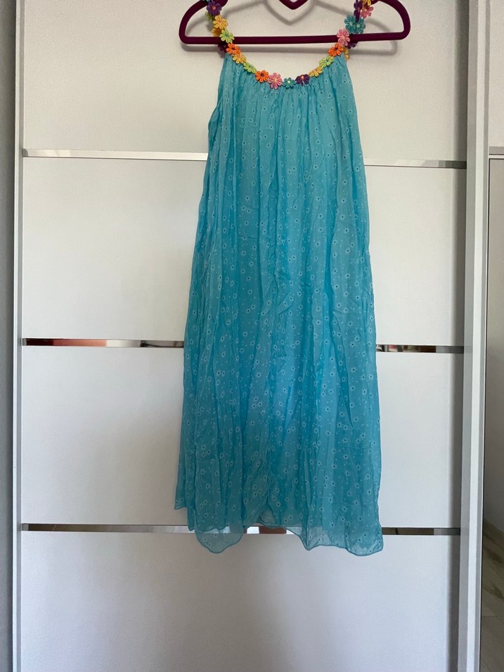 Renkli Boncuklu Bohem Elbisesi - Görsel 3