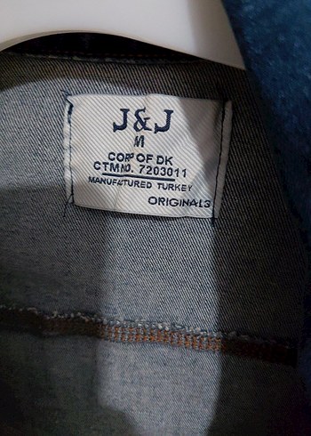 Diğer Düğmeli Mavi Batik Desenli Kadın Denim Ceket