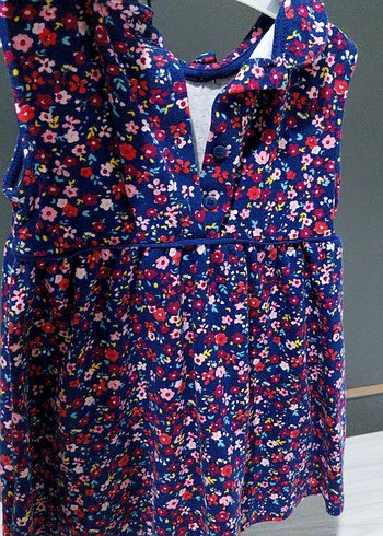 Çiçek Desenli Kolsuz Kız Elbisesi - Görsel 2