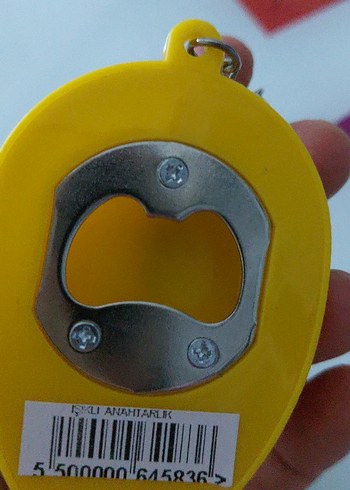 Sarı İnşaat Kaskı Anahtarlık - Görsel 3