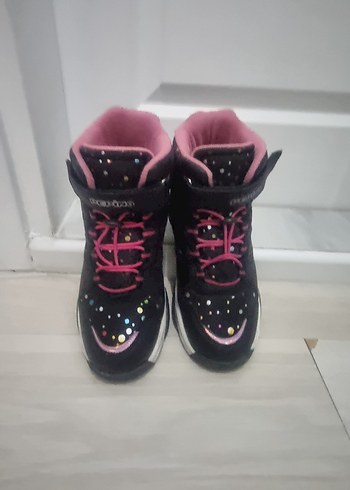 Pembe Renkli Kız Çocuk Botları Velcro