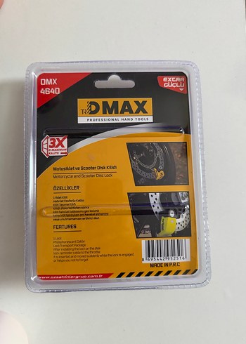 Yüksek desibelli Motosiklet ve Scooter Disk Kilidi - Görsel 3