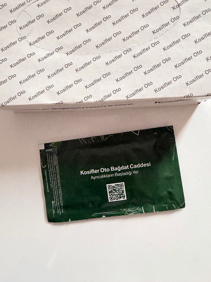 Borusan Kosifler oto orijinal peçetelik + ıslak mendil - Görsel 5