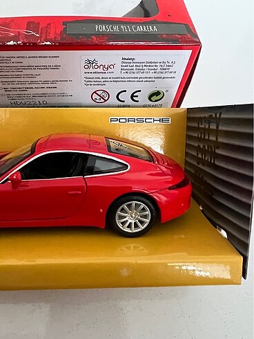  Beden Renk PORSCHE 911 Carrera orijinal model araç 1:32