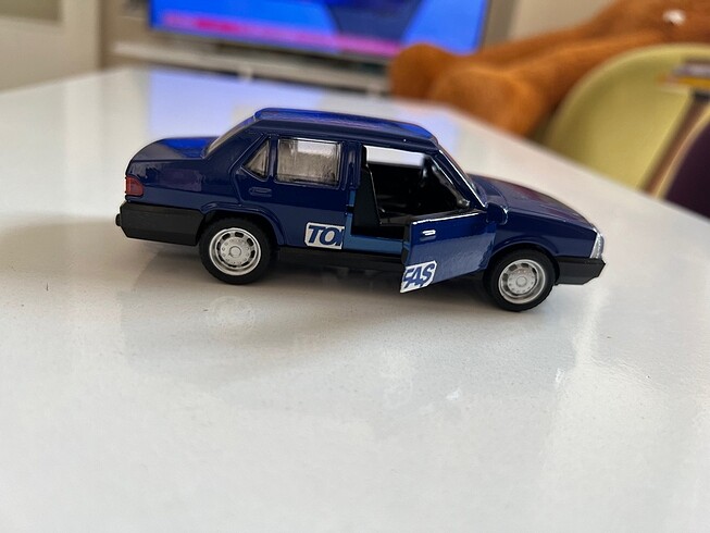  Beden Renk Mavi Tofaş Araba 1/32 ölçek model araç