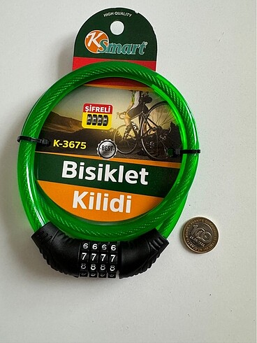 Diğer Motorsiklet/Bisiklet için şifreli kilit 65 cm