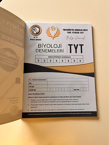  Tyt Biyoloji Bilgi Sarmal 40?lı Deneme