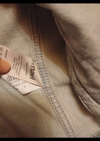36 Beden mavi Renk Mavi Jeans Unisex S Beden Kot Ceket