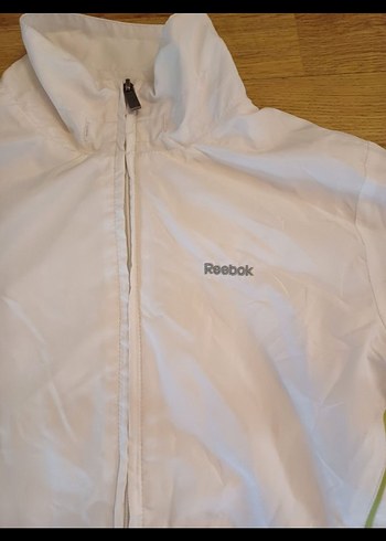 Reebok Reebok S 36 Beden Beyaz Fermuarlı Kadın Spor Ceket