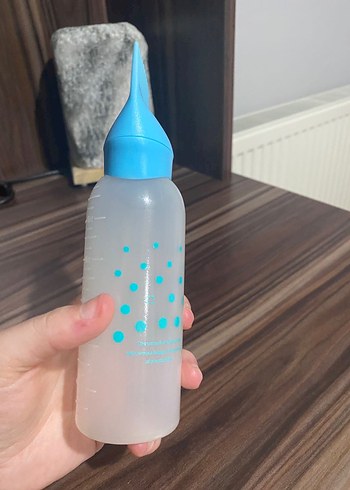 Uçları delikli mavi başlıklı saç yağı-boyası şişesi - Görsel 4