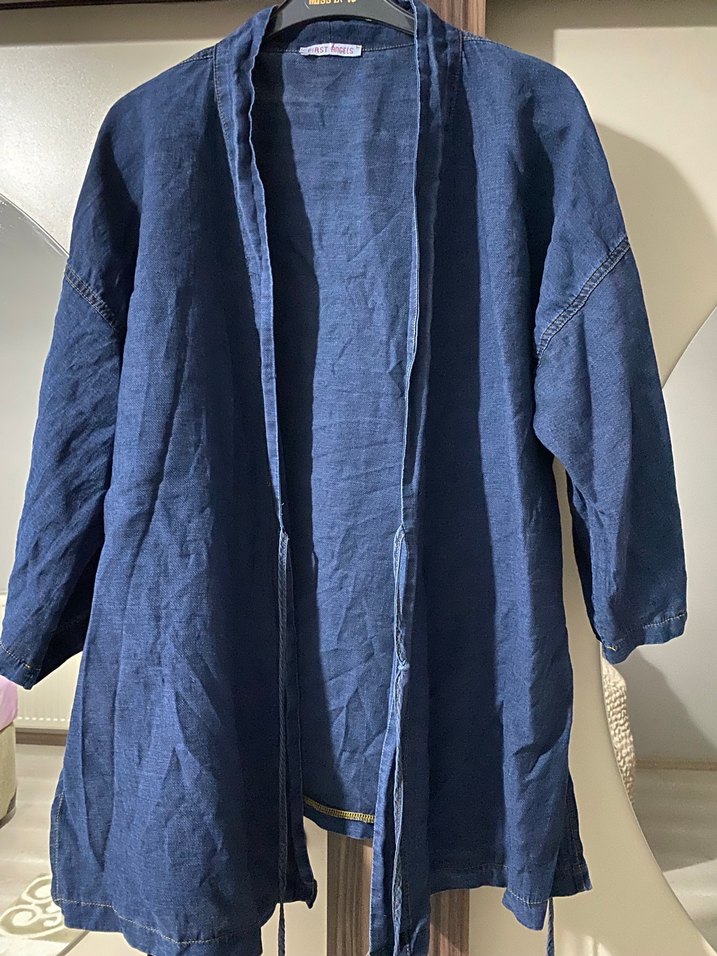 Lacivert Oversıze Mayo Üstü Pareo - Görsel 2