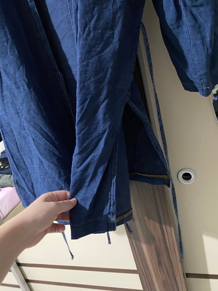 Lacivert Oversıze Mayo Üstü Pareo - Görsel 4