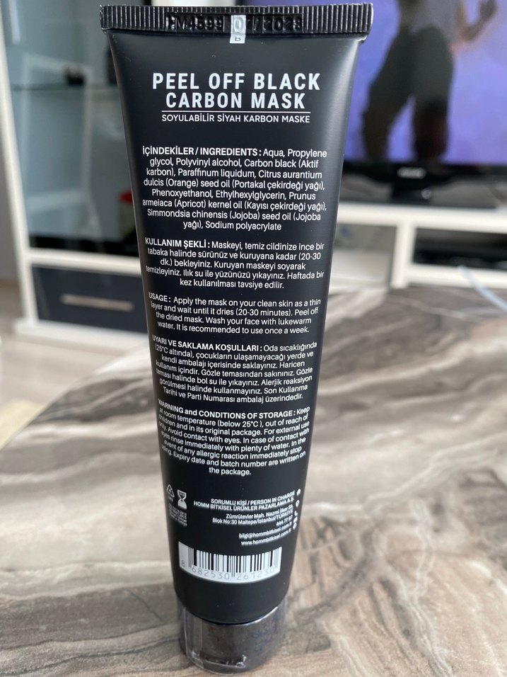 Homm Life Siyah Karbon Maske 100 ml - Görsel 3