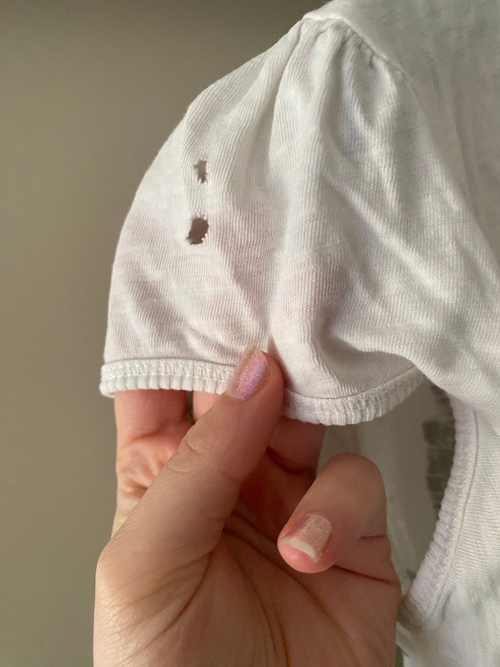 Beyaz Baskılı Kısa Kollu Tşirt - Görsel 4