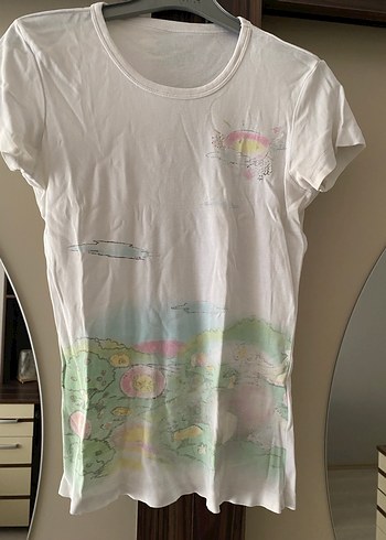 Baskılı Pamuklu Tişörtü, Kısa Kollu - Görsel 2