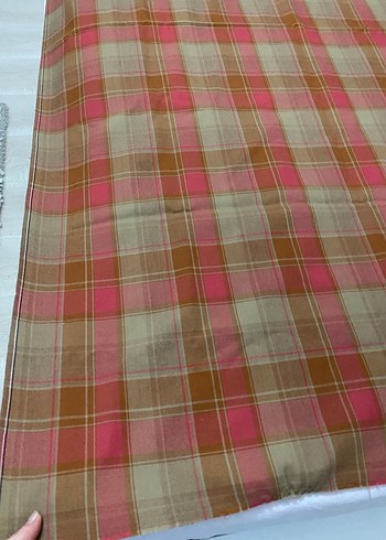 Çok Renkli Kareli Kumaş - Görsel 4