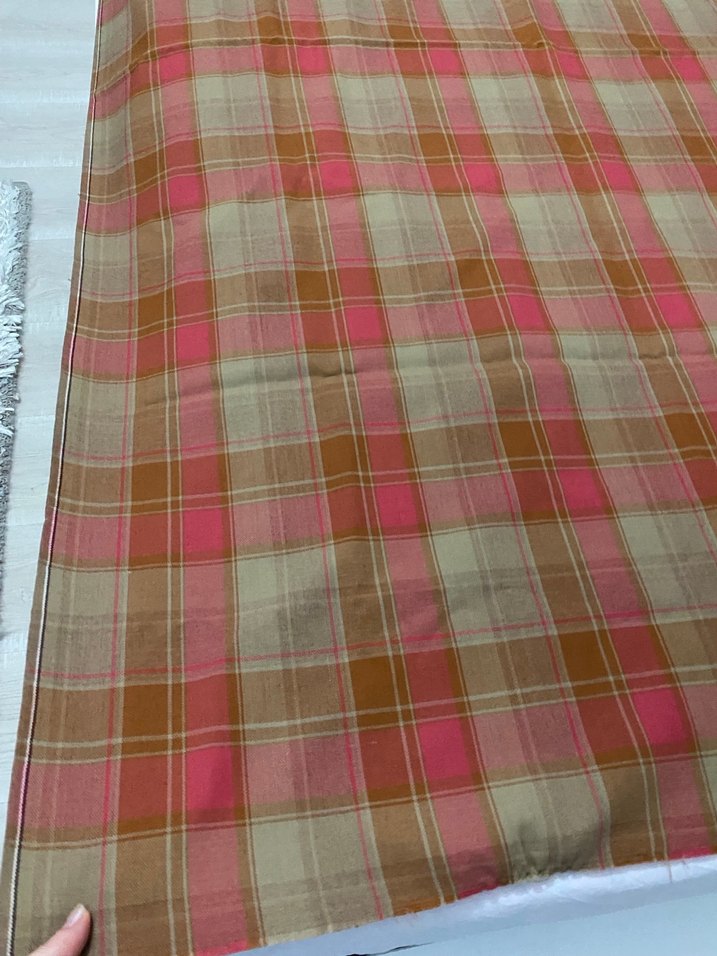 Çok Renkli Kareli Kumaş - Görsel 4