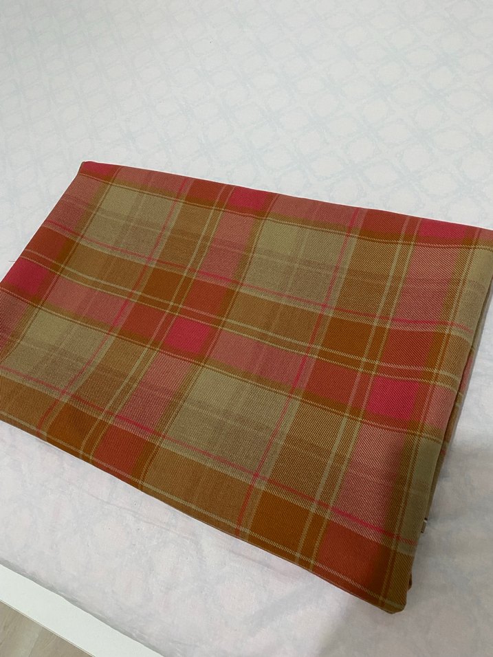 Çok Renkli Kareli Kumaş - Görsel 5