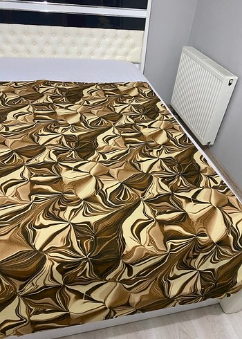 Kahverengi Batik Desenli Kumaş - Görsel 2