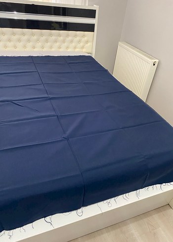 Koyu Mavi Düz Kumaş - Görsel 2