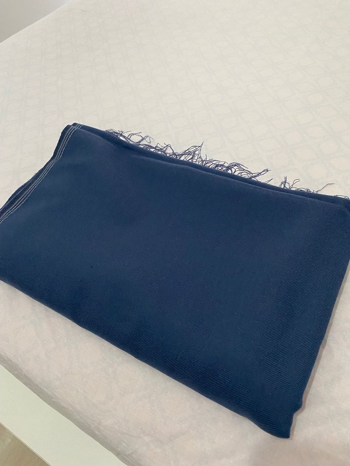 Koyu Mavi Düz Kumaş - Görsel 5