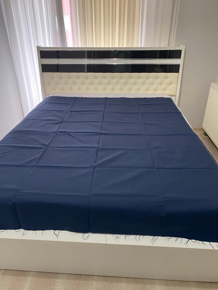 Koyu Mavi Düz Kumaş - Görsel 3