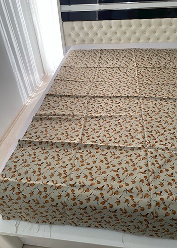 Açık Kahverengi Baskılı Kumaş - Görsel 2