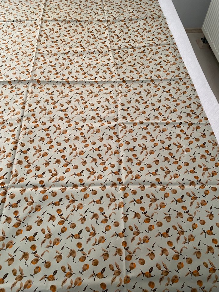 Açık Kahverengi Baskılı Kumaş - Görsel 4