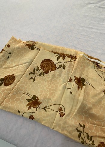 Kahverengi Çiçek Desenli Kumaş - Görsel 7