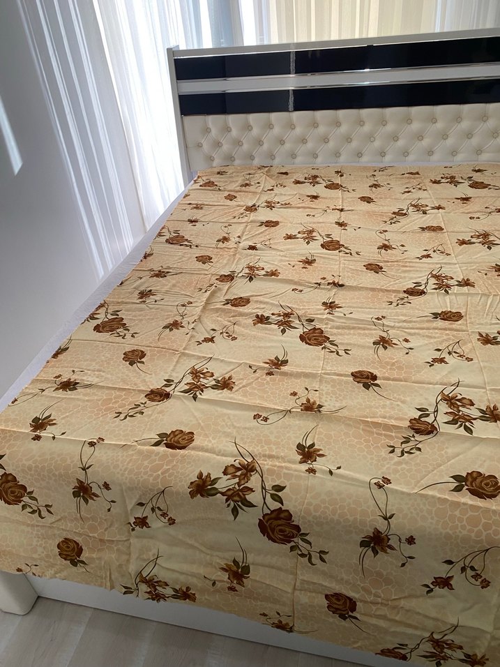 Kahverengi Çiçek Desenli Kumaş - Görsel 2
