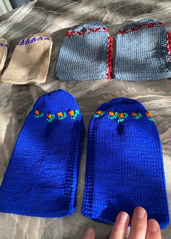 Nakışlı Çok Renkli Kadın Patik Takımı - Görsel 5