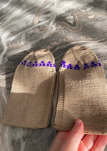 Nakışlı Çok Renkli Kadın Patik Takımı - Görsel 8