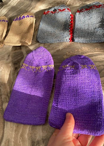 Nakışlı Çok Renkli Kadın Patik Takımı - Görsel 4