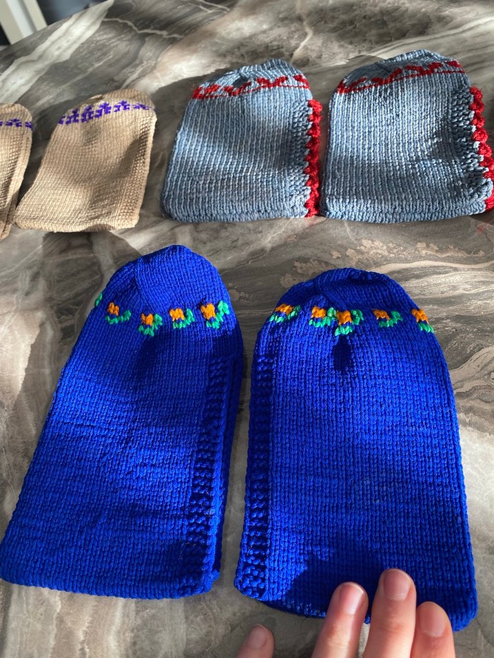 Nakışlı Çok Renkli Kadın Patik Takımı - Görsel 5