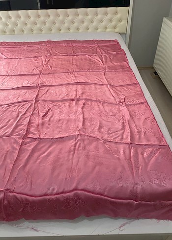 Parlak Pembe Yaprak Desenli Kumaş - Görsel 2