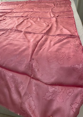 Parlak Pembe Yaprak Desenli Kumaş - Görsel 4