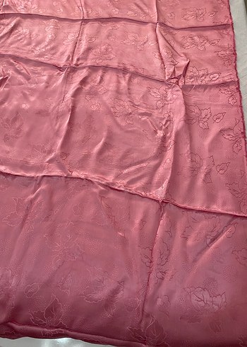 Parlak Pembe Yaprak Desenli Kumaş - Görsel 5
