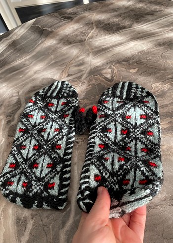 Çok Renkli Örgü Kadın Patik - Görsel 8