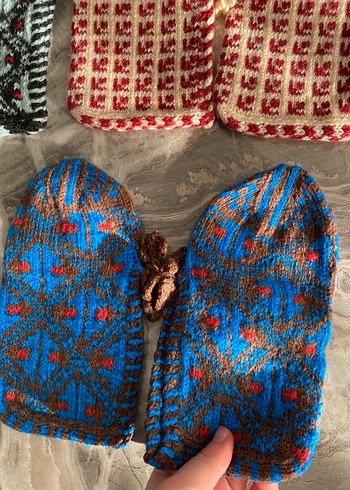 Çok Renkli Örgü Kadın Patik - Görsel 5