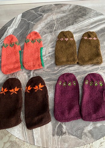 Örgü Patik Takımı - Görsel 2