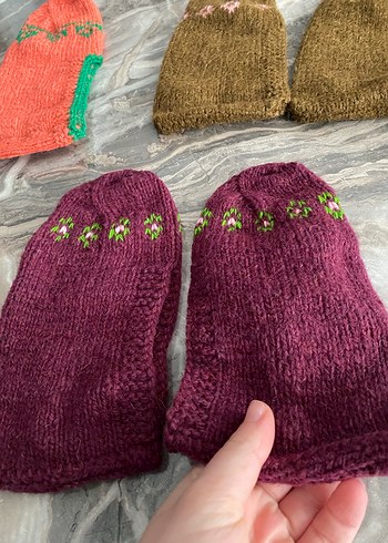 Örgü Patik Takımı - Görsel 4