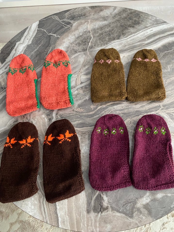 Örgü Patik Takımı - Görsel 2