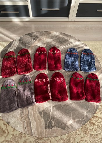 Kadın yünlü patikler - Görsel 2