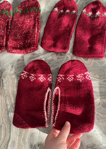 Kadın yünlü patikler - Görsel 4