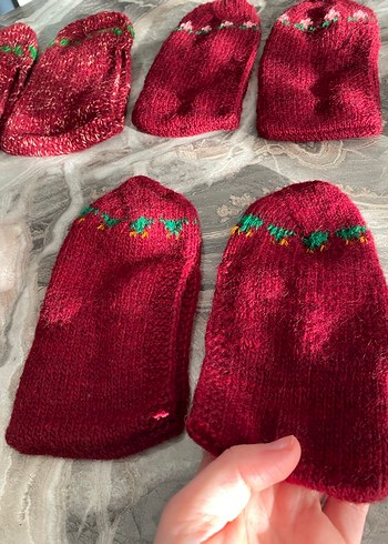 Kadın yünlü patikler - Görsel 5