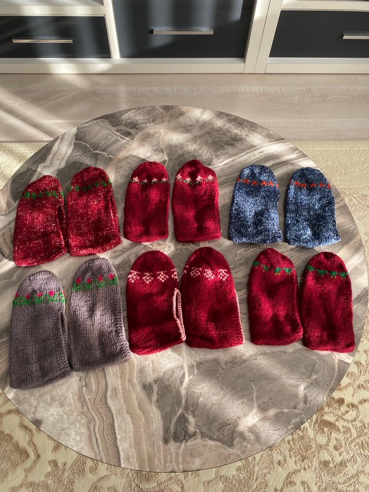 Kadın yünlü patikler - Görsel 2