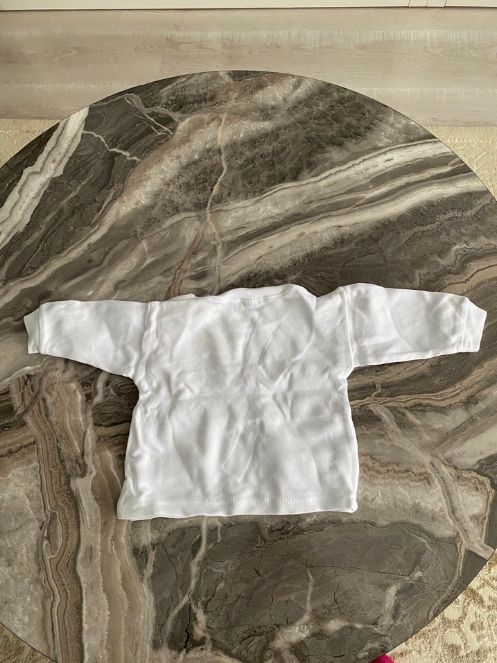 Beyaz Çocuk İçlik Uzun Kollu - Görsel 4