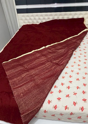 Parlak Bordo Düz Yatak Örtüsü - Görsel 6
