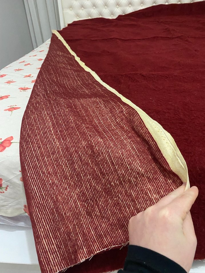 Parlak Bordo Düz Yatak Örtüsü - Görsel 4